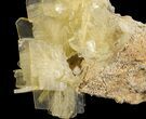 Yellow Barite Crystal Cluster - Peru #64134-2